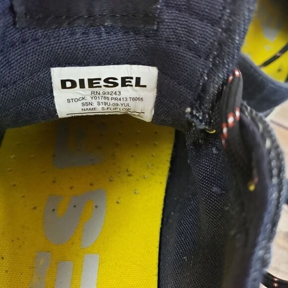 Diesel denim s flip low lace up low top.shoes - Picture 2 of 8